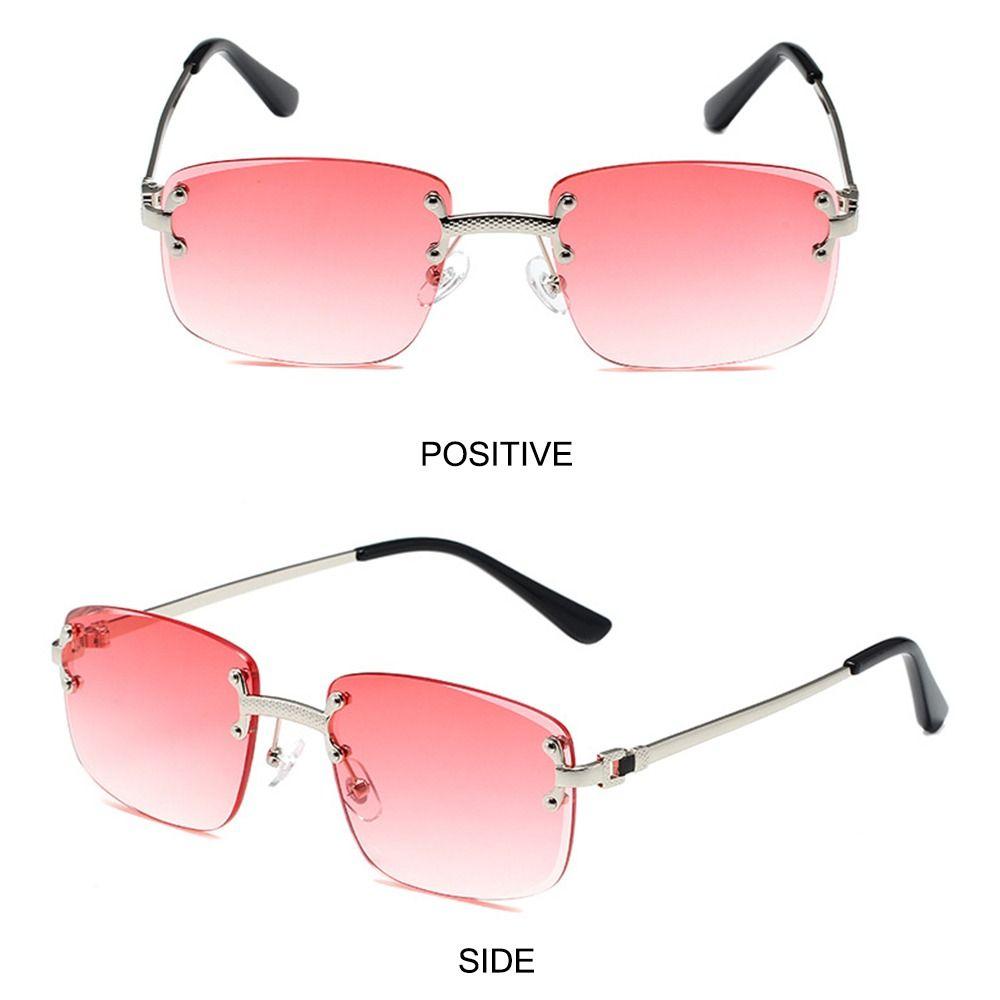 High Quality Cut Edge Rectangular Sunglasses Eyewear for Street, Travel, Beach  for Women & Men