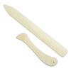 2PCS Leather Working Tool Bone Folder For Leather Craft Scoring Folding Creasing Edges Paper Plastic Handmade Sewing Tools Part