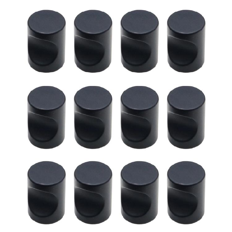 Set of 12 Elegant Sturdy Aluminum Alloy Single Hole Handle for Wardrobes and Kitchen Cabinets Daily Casual Use