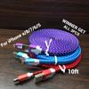 Usb Line Data Data Sync Charger Cable For Iphone Se 5 6 7 8 X Plus Colorful Woven Data Line