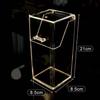 Dustproof Clear Acrylic Makeup Brush Holder, Transparent Cosmetic Organizer Box with Lid, Desktop Makeup Brush Storage