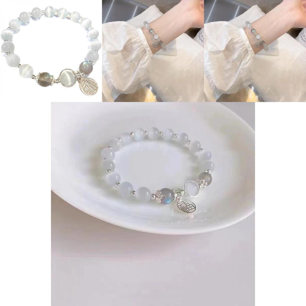 Sophisticated Cat's Eye Crystal Bracelet For Women 2024 Summer Stylish Design