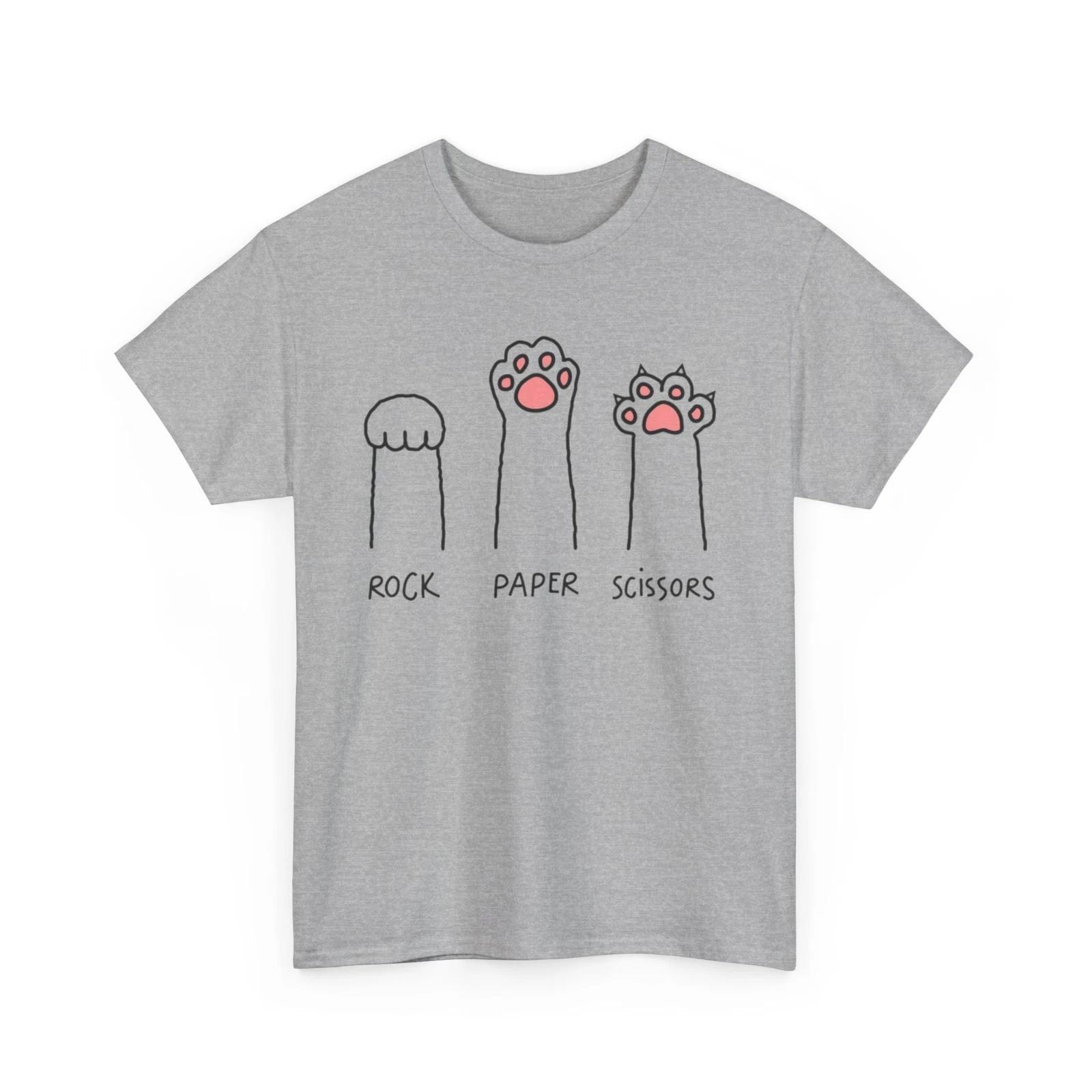 Rock Paper Scissors Cat Shirt | Cat T shirt | Rock Paper Scissors Cat tshirt | B 3XL