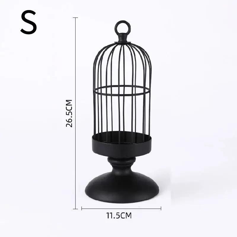 

Creative Metal Candle Holder Retro Bird Cage Candlestick Dining Tables Centerpieces Crafts Wedding Party Home Decoration