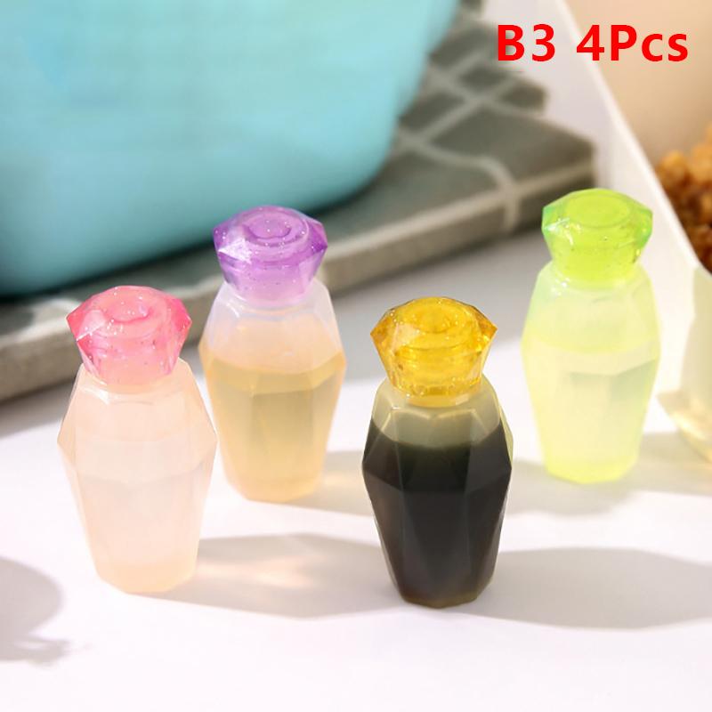 

4Pcs Mini Seasoning Sauce Bottle Portable Tomato Ketchup Bottle Salad Dressing Container Pot For Bento Lunch Box Kitchen Jar B3