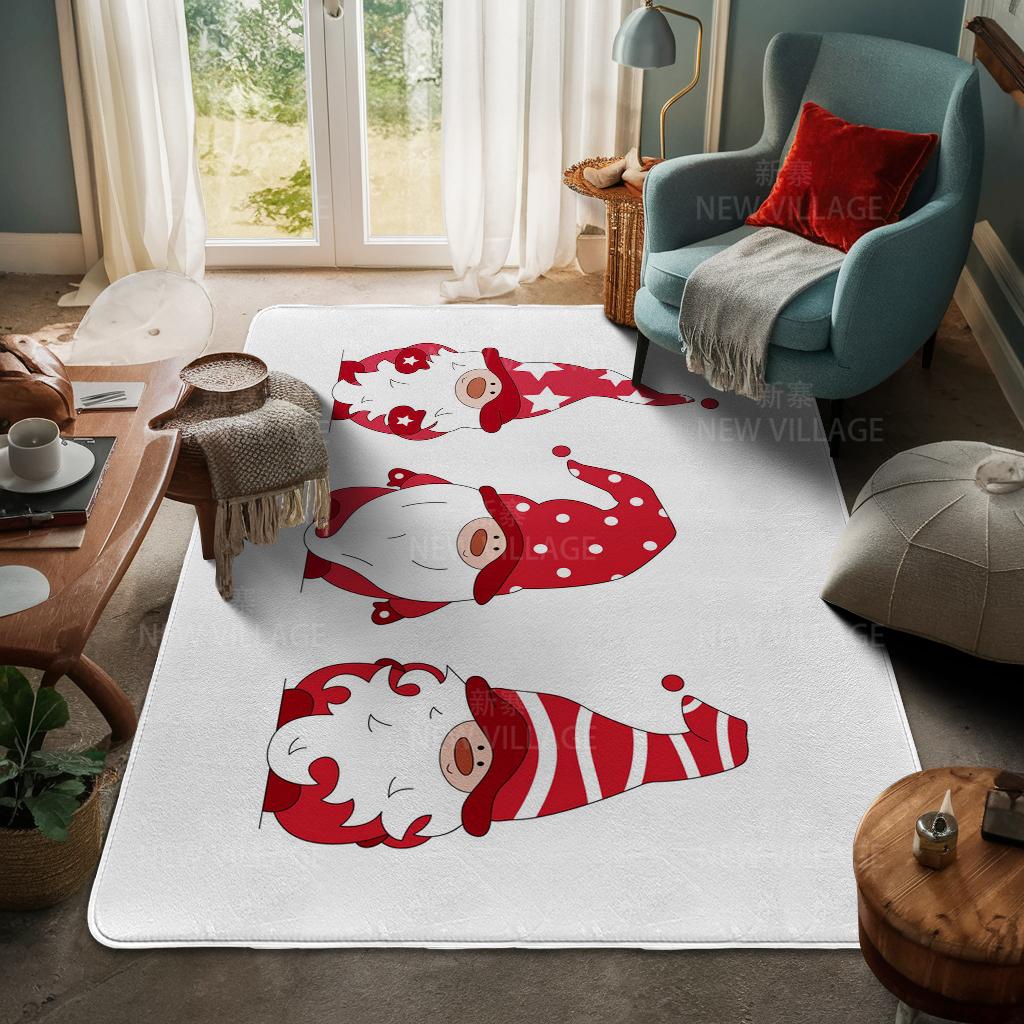 House Entrance Carpet Home Door Mat Living Room Bath Foot Bathroom Non-slip Water Absorption Rugs Bath Merry Christmas Winter