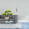 Artificial Bonsai Tree Greenery Collection Faux Plant Pot Centerpieces Mary Lady Figurine Decorative