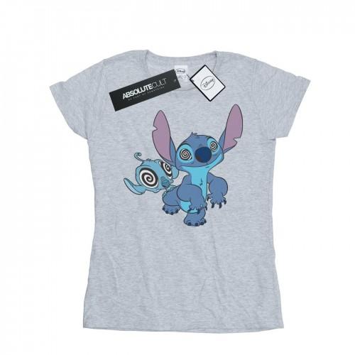 

Disney Womens/Ladies Lilo And Stitch Hypnotized Cotton T-Shirt XXL білий