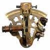 Antiker Messing Funktionierender Marine Sextant Sammlerstück Vintage Nautisches Schiff Astrolabium