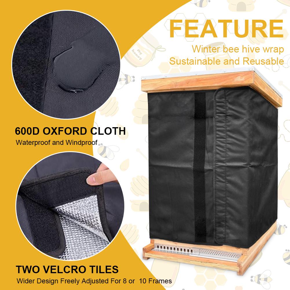 75.2 X 23.5 cali 600D Oxford Plaster Miodu Owijka Wodoodporna Izolacyjna Owijka na Ul Wiatroodporny Zimowy Pokrowiec Ochronny na Ul