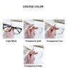 Finished Myopia Glasses for Women Men Luxury Oversized Anti Blue Light Minus Eyeglasses Optical Prescription Eyewear 0 To -6.0