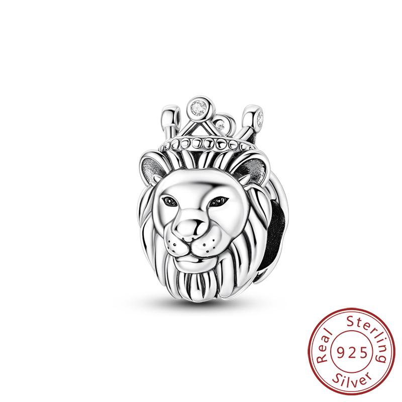 925 Silver Teddy Poodle Dog Cat Charms Beads Pendant Universal Buckle Fit Bracelet DIY Jewelry Gift