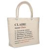 Beach Bag - PLANETEE - Soft Cooler Clear Definition - Cotton - Large Capacity - France Print