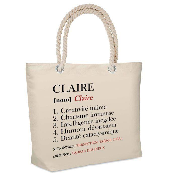 Sac de plage - PLANETEE - Glacière souple Claire Définition - Coton - Grande contenance - Imprimé France