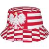 Sombrero de Cubo Bandera de Polonia Vintage para Mujeres Hombres Unisex Gorra de Sol Plegable para Exteriores Sombrero de Pescador Polaco Ropa para la Cabeza