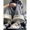 Wide-leg Pants Women's Spring and Autumn Velvet Lazy Narrow Version High Waist Drooping Casual Straight Imitation Cashmere Mopping Pants