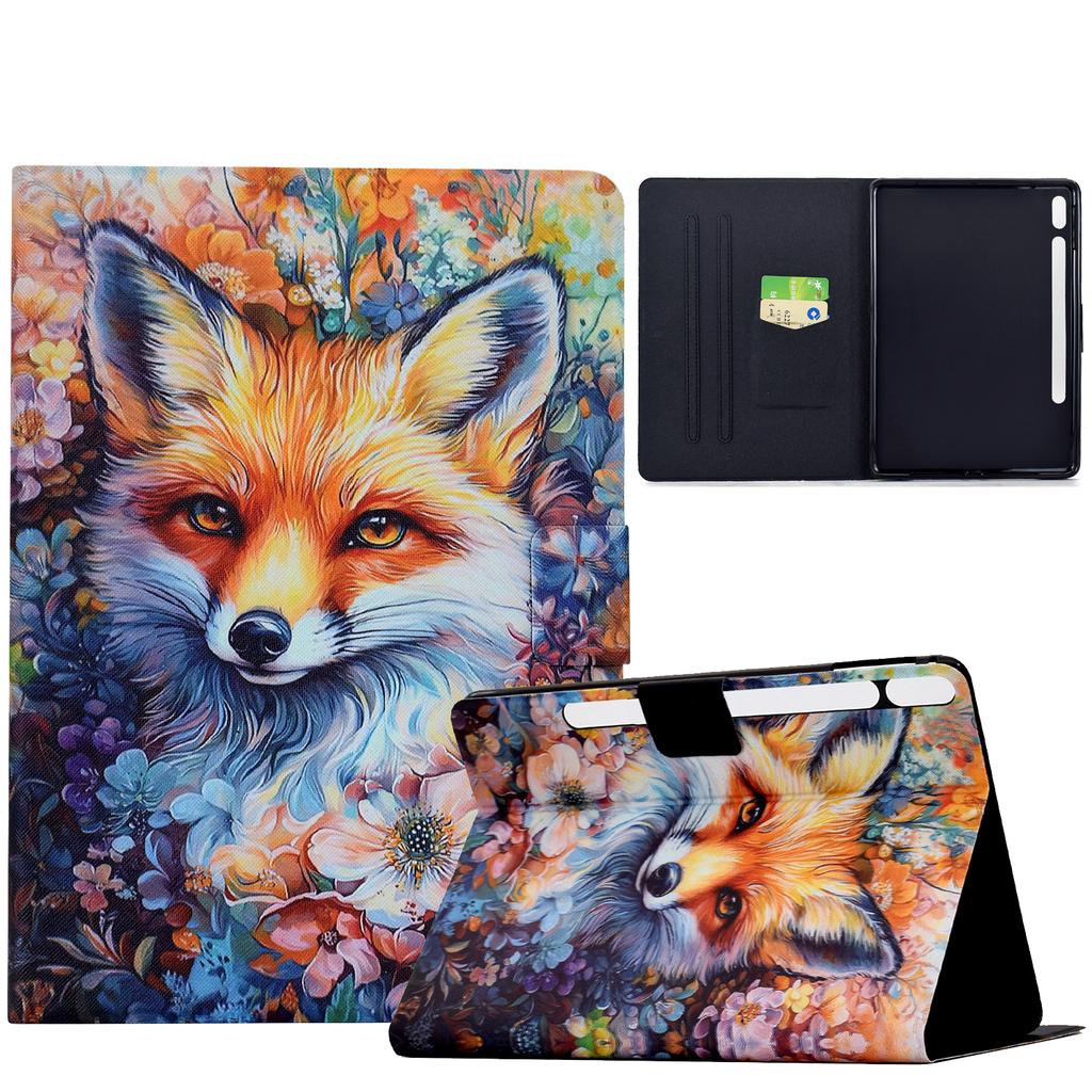 Painting Cute Cat Flip Tablet Case For iPad mini 6 2021/mini 7 2024 8.3 inch Universal Adjustable Stand Protective Case