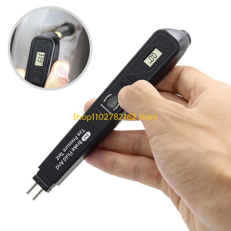 

547B High Accuracy 2 in 1 Automotive Brake Fluid & Tire Pressure Gauges for Repair
