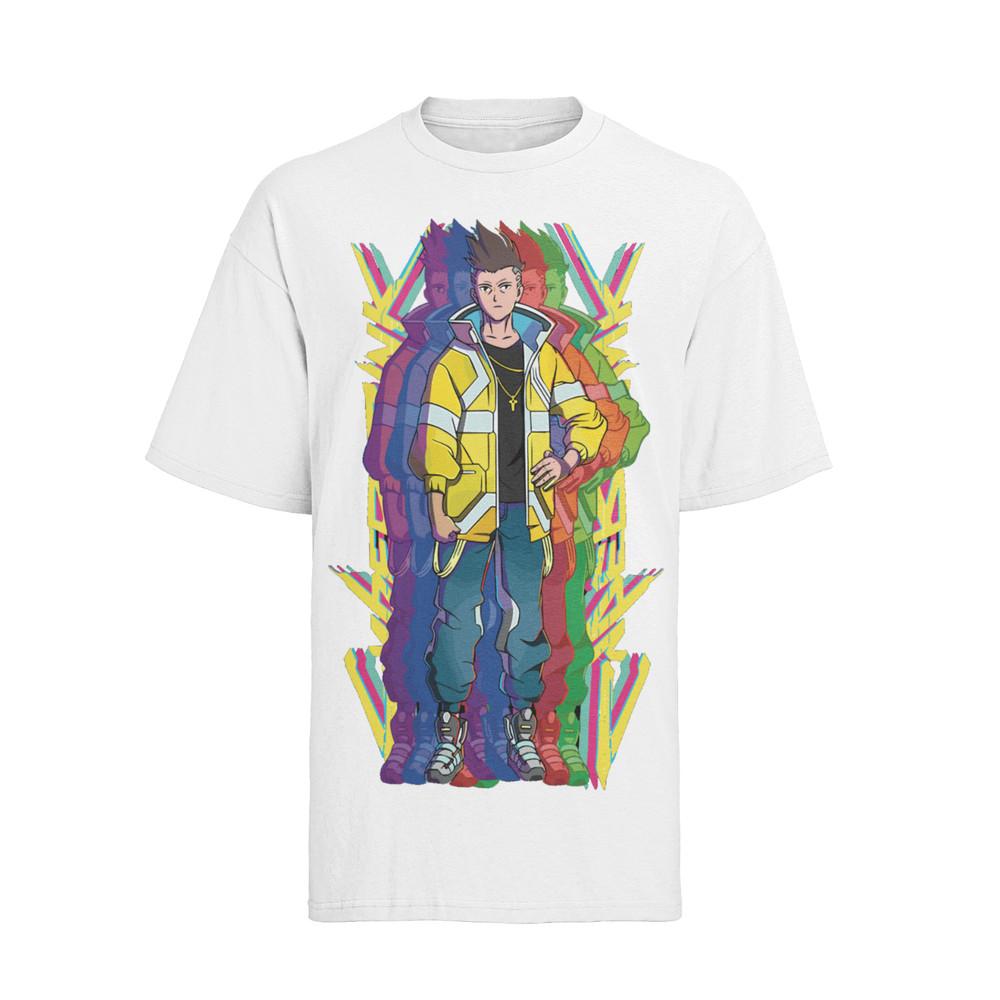 

Cyberpunk Edgerunners manga Comic Damen Baumwolle Shirt Oversize 2XL