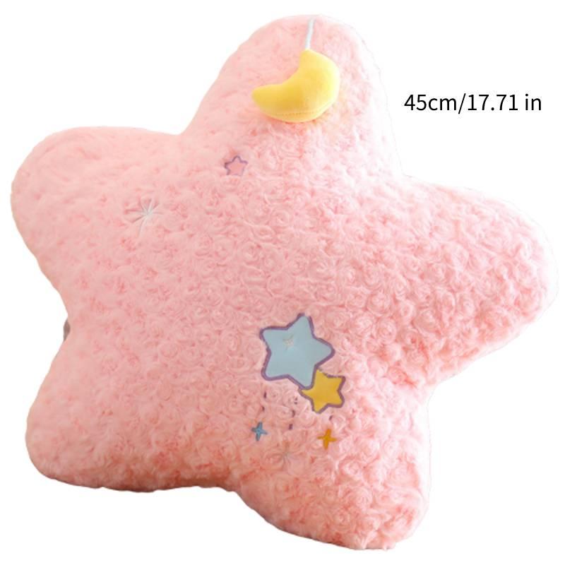 Cute Star And Moon Plush Pillow For Kids Soft And Fluffy Stuffed Toy For Home Decor And Birthday Gifts From Diman