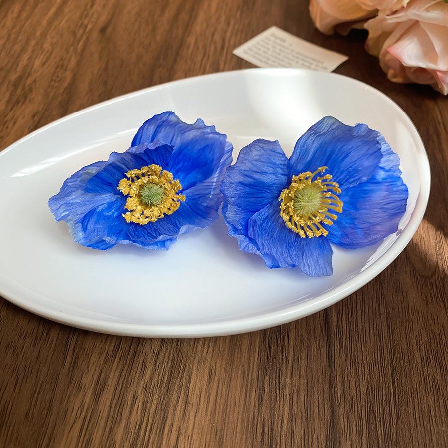 Spring and summer fabric flower earrings fashion super fairy design stud earrings high sense sweet small fresh earrings women
