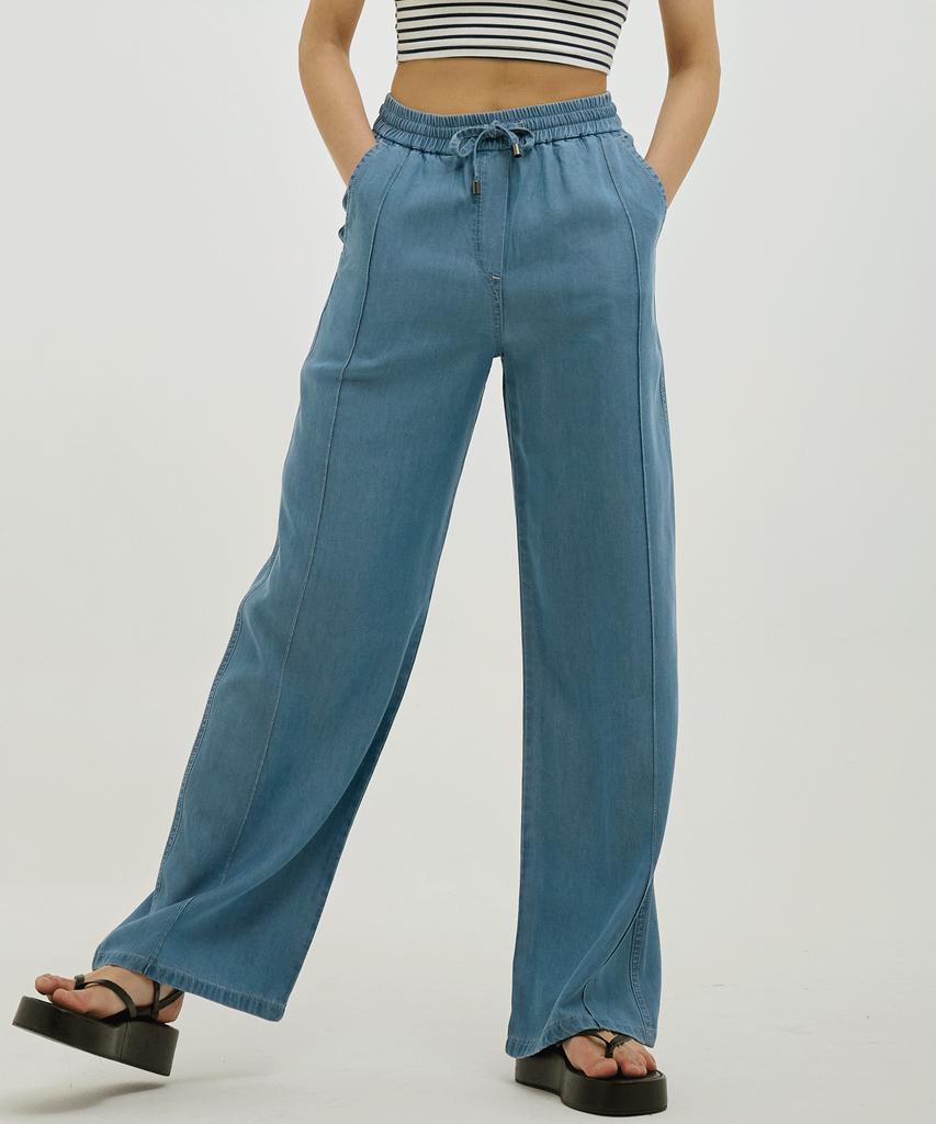 Lam Rq260 E-Band Wide Tencel Pants
