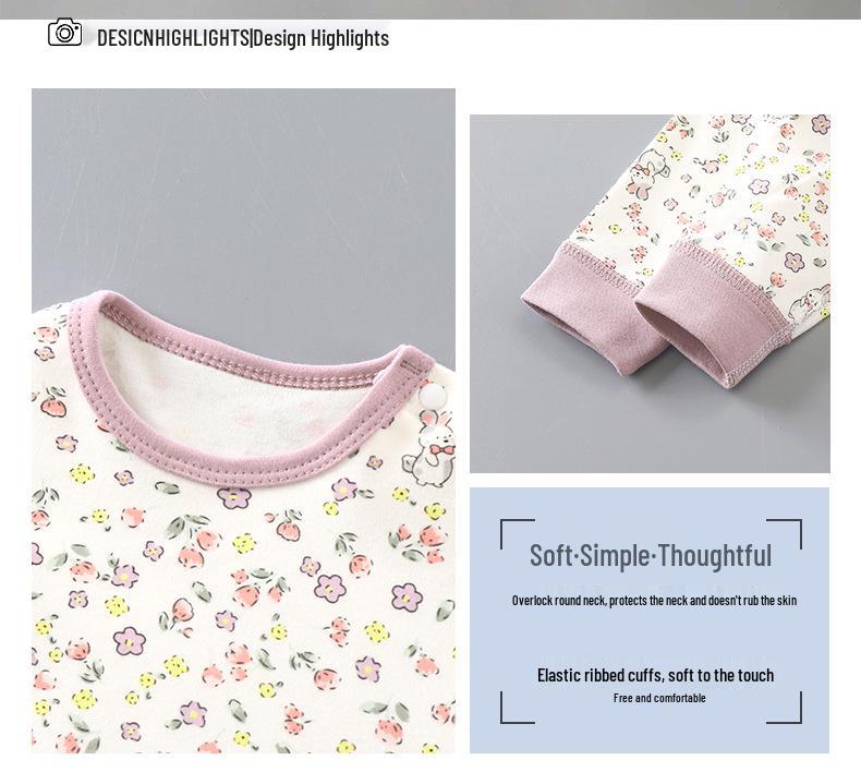 Kids' Pure Cotton Long Sleeve Anti-Kick Onesie Pajamas for All Seasons