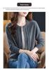 New Women's Loose-Fit Pure Wool Zipper Cardigan - Spring/Autumn