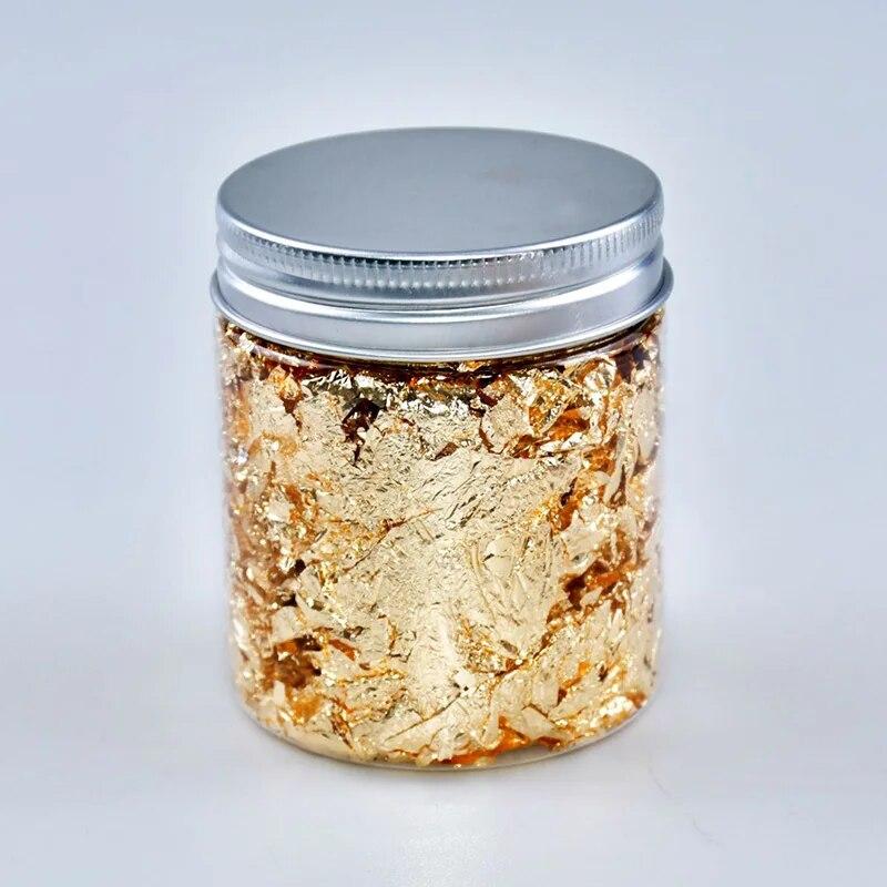 

3 г золотой цвет листовой хлопья листы блестки конфетти наполнитель для DIY формы для эпоксидной смолы материалы для дизайна ногтей фольга бумага для изготовления ювелирных изделий золотой