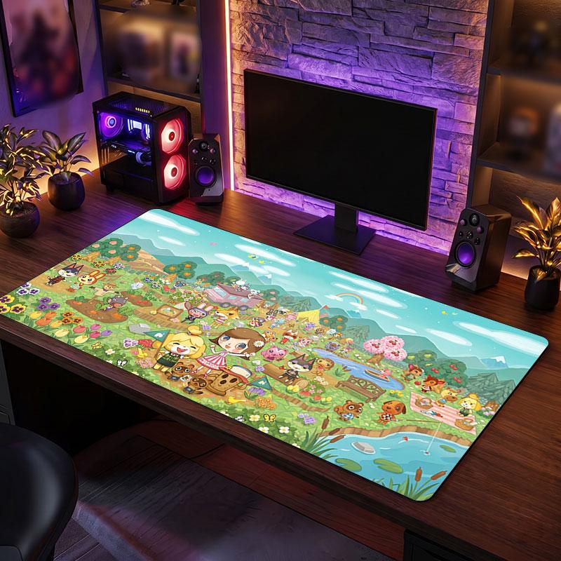 Big Mouse PadAnimal Crossing Extended Soft Desk Mat Gaming Office Computer Table Decor Mat