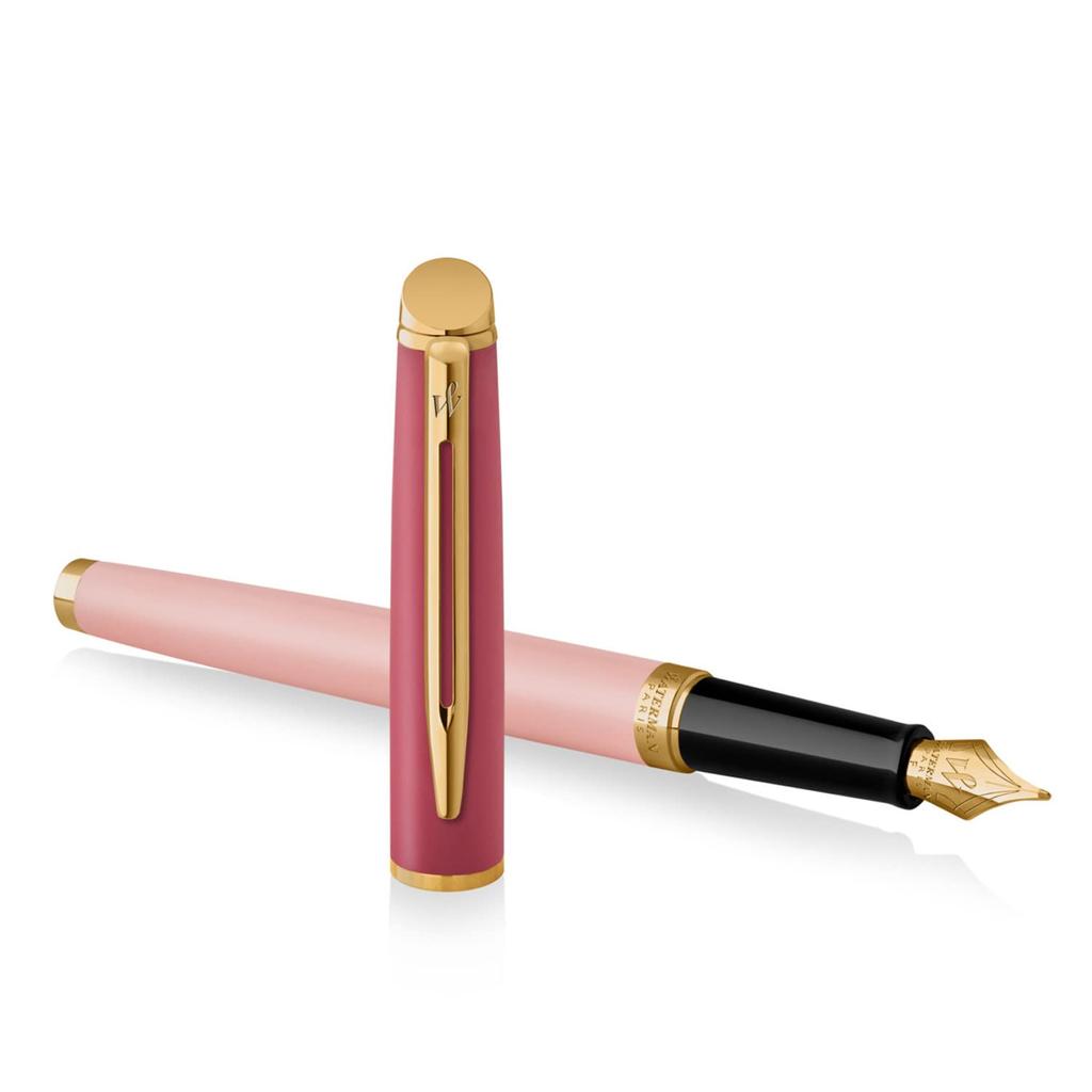 Official Waterman Metropolitan Essential Fountain F Fine Pink Premium Officially Imported Pen, Nib, GT, 2180126, Brand, Gift,
