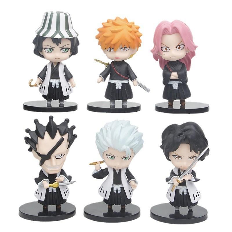 High-quality Pvc Bleach Anime Figurine Ichigo Hitsugaya Car Decoration Blind Box Toy