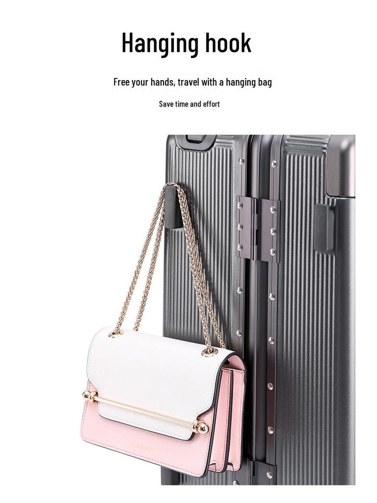 Drop-Resistant 24" Front-Opening Suitcase Set with Lock (20" Carry-On Included)