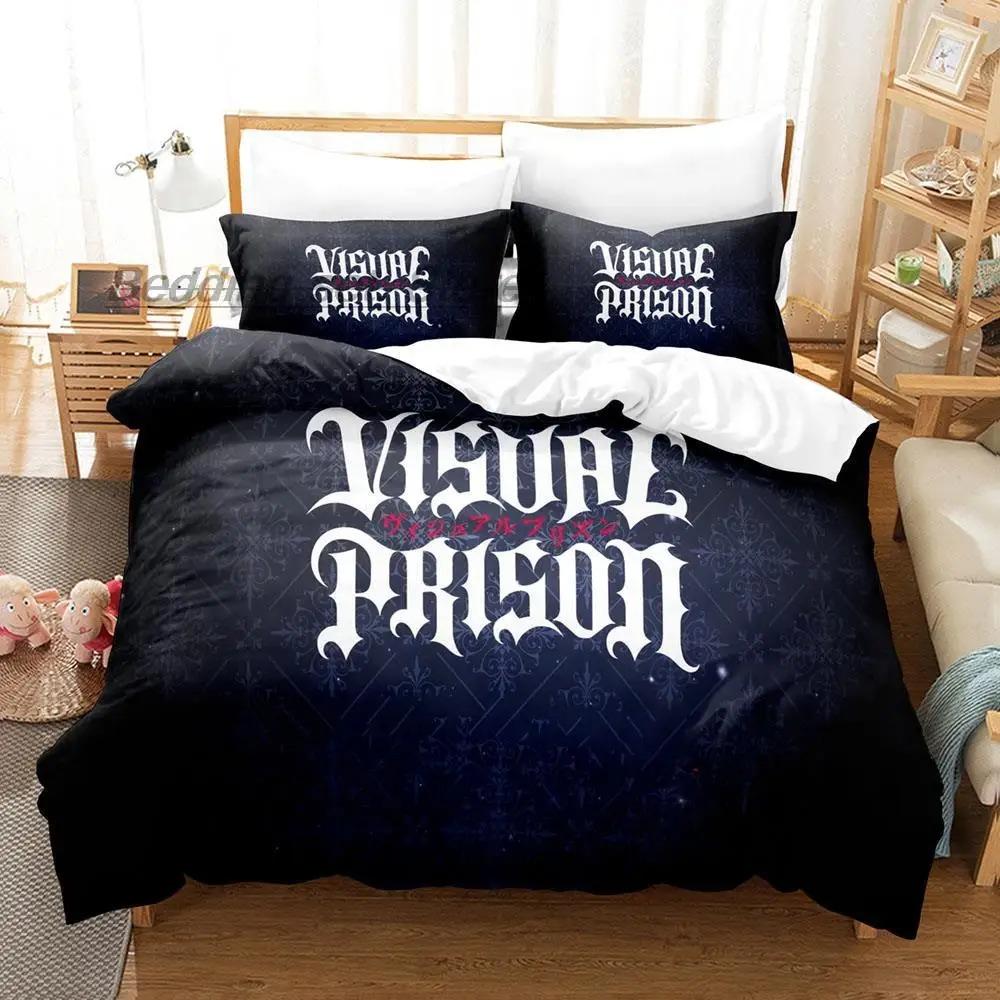 

VISUAL PRISON Bedding Set Single Twin Full Queen King Size Bed Set Aldult Kid Bedroom Duvetcover Sets 3D Print Anime Kawaii Tool 70x133cm 2pcs