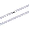 European 5mm Diamond Tennis Necklace: Single Row Hip Hop Streetwear Accessory for Men & Women
