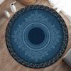 Bohemian Mandala Round Carpet Mat Rug Euro American Stained Glass Floral Medallion Colorful Home Decoration Living Room Bedroom