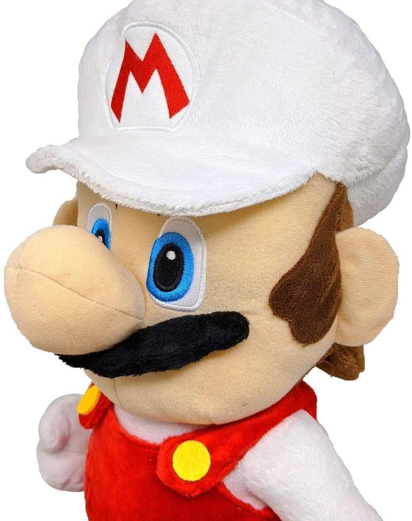 TAITO Super Mario Extra velká plyšová hračka 45cm Mario Fire Mario (Oheň Mario)