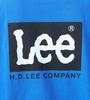 Lee Back Print Logo Short Size S Men's T-Shirt, Sleeve, Blue,