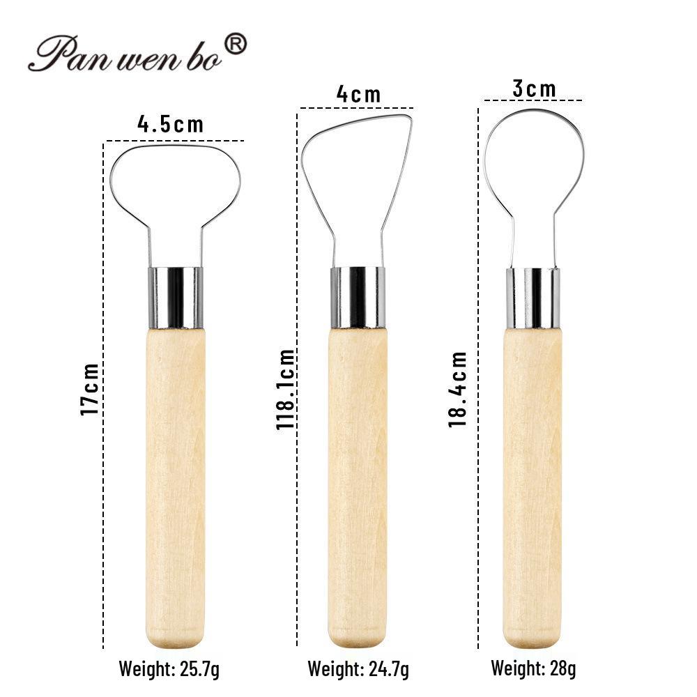 Cross-Border Pottery Clay Tools: Soft Clay, Texture Brush, DIY Auxiliary Supplies, Detail Needle, Seven Needle, Shaping Tools