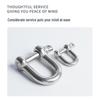 Stainless Steel U-Type Bow Shackle for Lifting and Wire Rope Chain