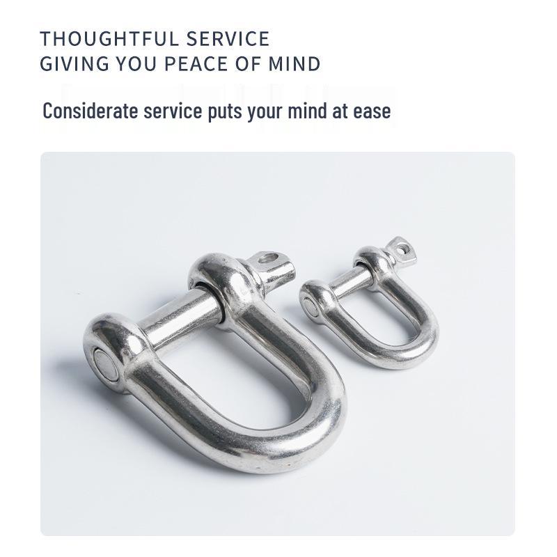 Stainless Steel U-Type Bow Shackle for Lifting and Wire Rope Chain