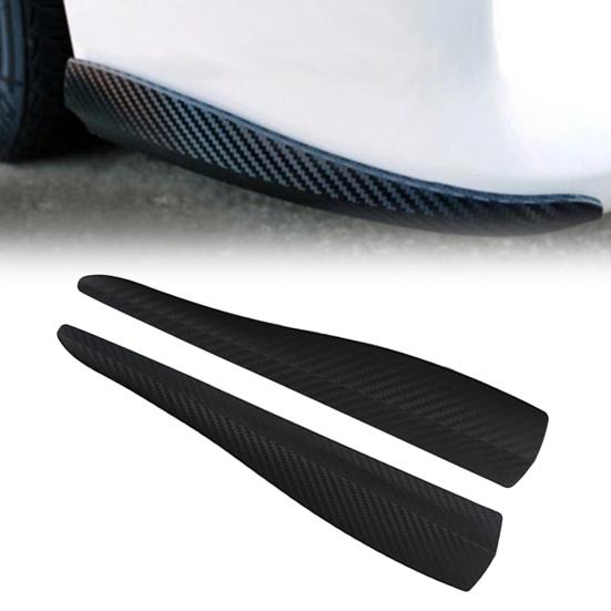 2Pcs Bumper Protective Grain Practical Universal Anti-collision Strip Carbon Car Corner Protector for Car