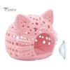 Aquarium Landscaping Decor Shrimp Cave, Cat Head Fish Hideout with Suction Nano Tank Cup, Decorative Cave for Betta Tanks Non-toxic