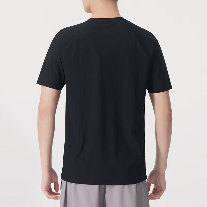Skechers Fashion Sports Series Comfortable Breathable Casual Running Training Short Sleeve T-Shirt Unisex Tops Black P224U046-03K8