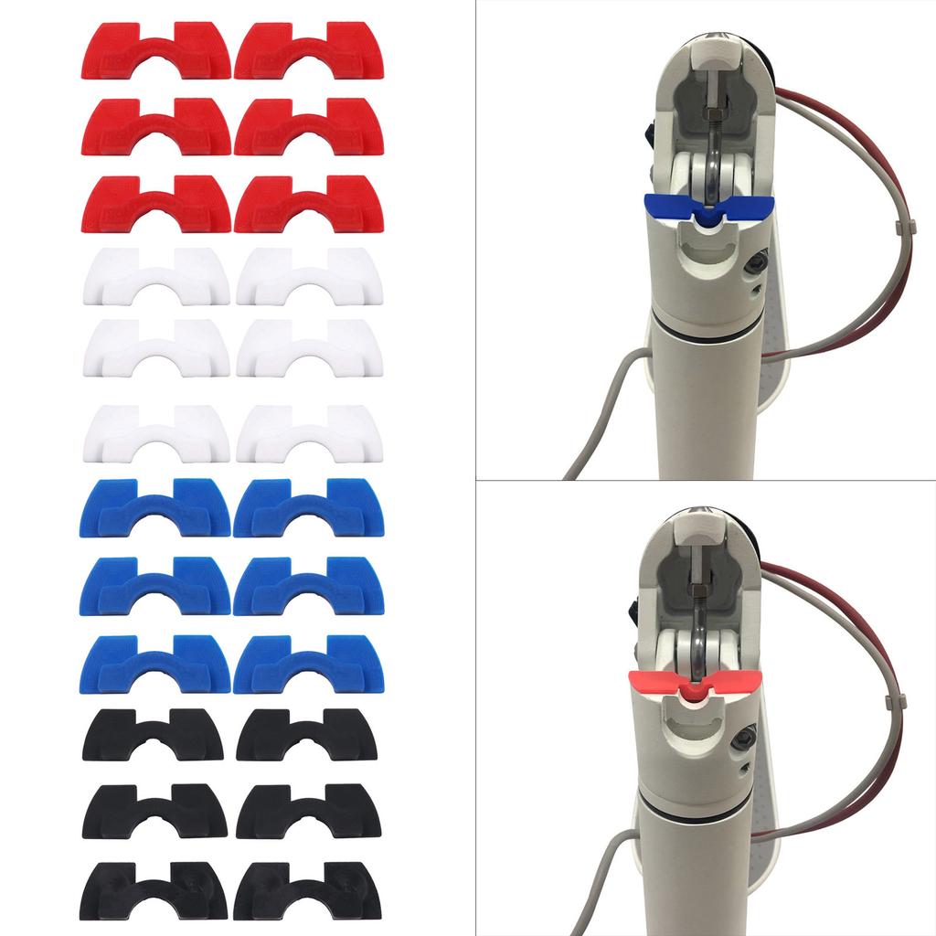 6Pcs Rubber Damping Cushions Spacer Vibration Damper Electric Scooter Shake Reducers Front Fork Damping Rubber Pad
