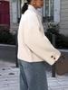 2024 Autumn/Winter European American Casual Loose Lapel Short Coat