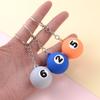 Wear-resistant Billiards Keychain Round Pendant Simplicity Number Beads
