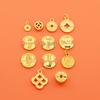 Matte Gold DIY Five Emperors Copper Coins Jewelry: God of Wealth Bracelet, Necklace, and Pendant Accessories