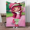 Coperta Microfibra Strawberry Shortcake Matrimoniale Coperta Decorativa Designer per Divano Lusso Interni Casa Coperte per Adulti Ginocchia