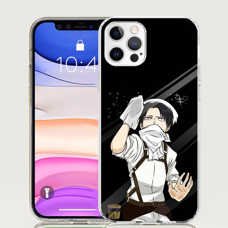 Attack-Titan Levi Phone Case For iPhone 17 Air 16 15 Plus 11 14 Pro Max 13 Mini 12 7 8 + SE Pattern Art Customized Cover 17 Air